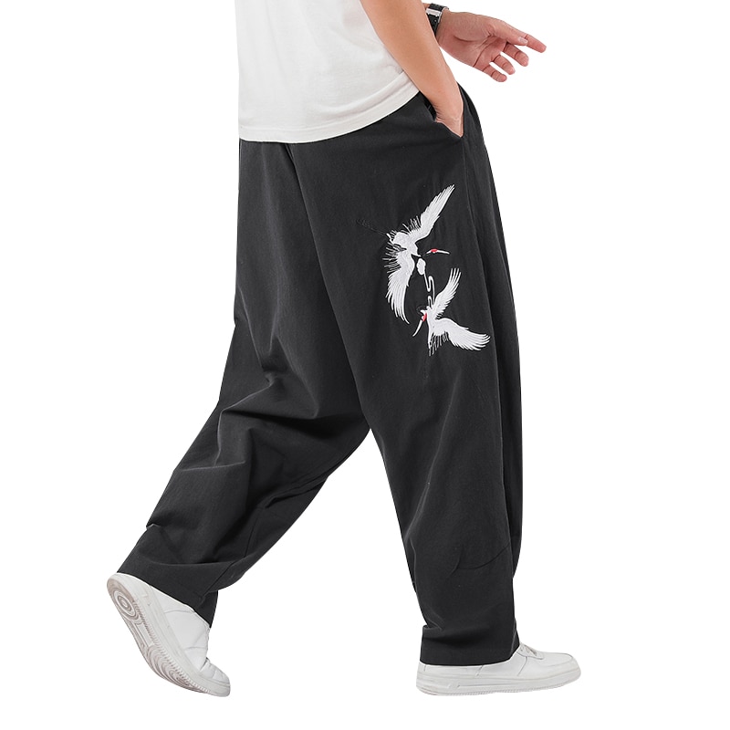 Pantalon de Jogging brodé pour homme, surdimensionné, Style Harajuku, ample, à la , survêtement, 5XL, collection automne