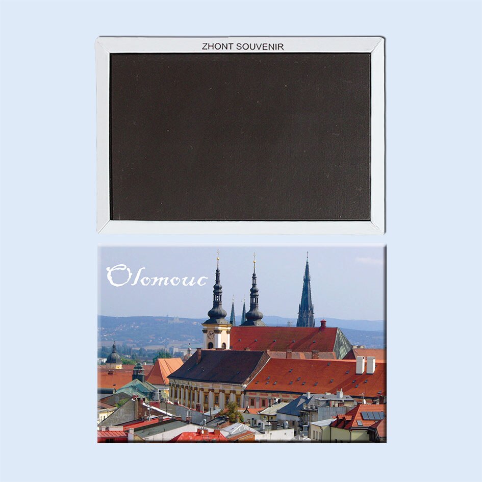 Olomouc Czech 3D Wooden Fridge Magnet - Handmade Travel Souvenir, City Landmark Decoration - View #7