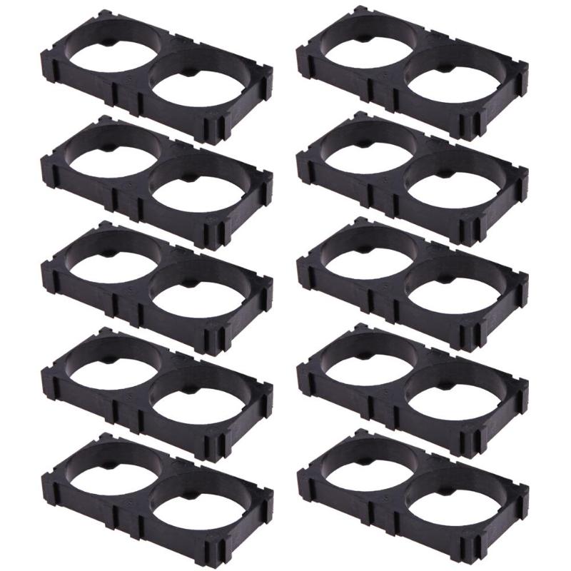 10 stück/lot 32650 2x batteriehalterungen aus kunststoff mit vibrationsdämpfung für 32650 batterien, aufbewahrungsbox für batterien