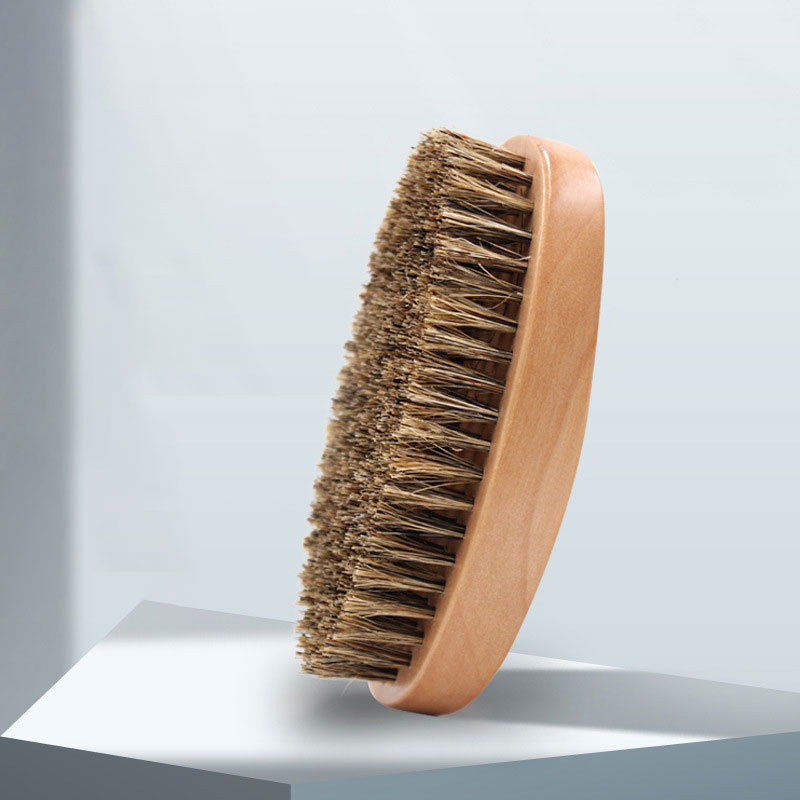 【Ventas calientes】cepillo de cerdas de madera maciza para hombres, herramienta de limpieza de estilo de personalidad, cepillo de peine para Barba