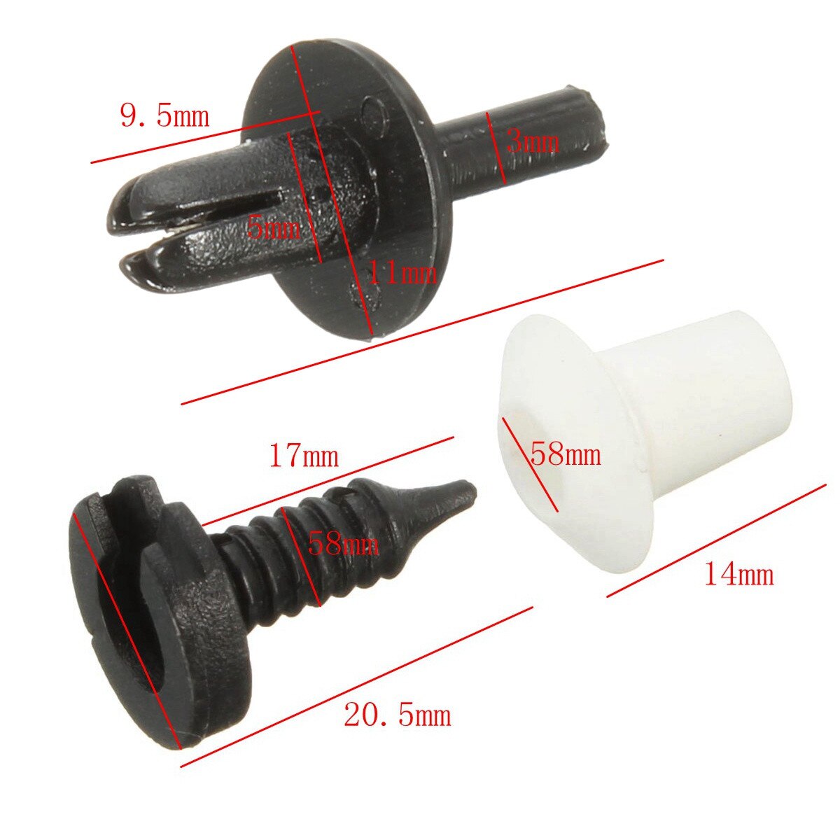 thumbnail image 2 of Land Rover Defender Door Card Clip & Stud Set – Genuine-Style Fit For BBK2809 2 of 6