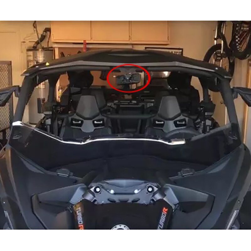 Utv/atv backspegel för can-am brp utv maverick  x3 med krossskyddad härdat glas universal backspeglar