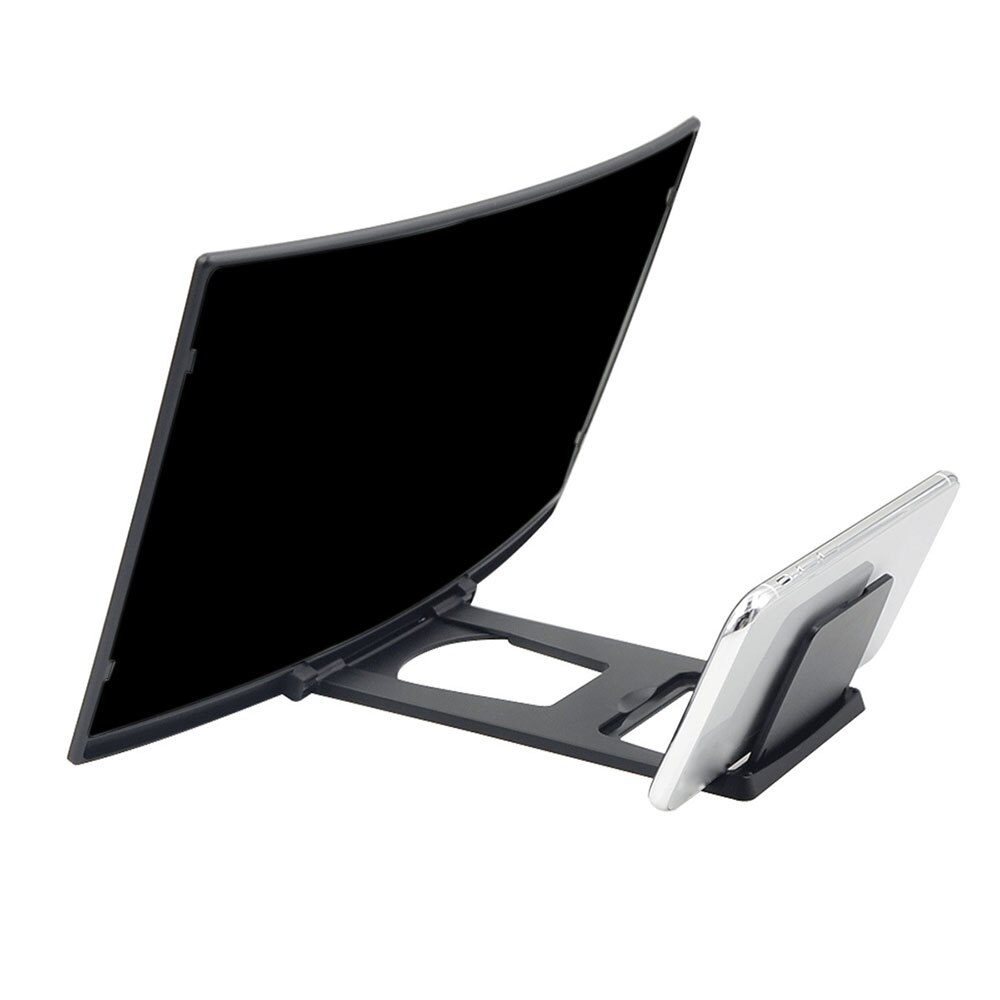 12inch Portable Mobile Phone Curved HD Screen Amplifier Magnifying HD Screen Bracket Magnifier for iPhone Samsung Xiaomi Phone
