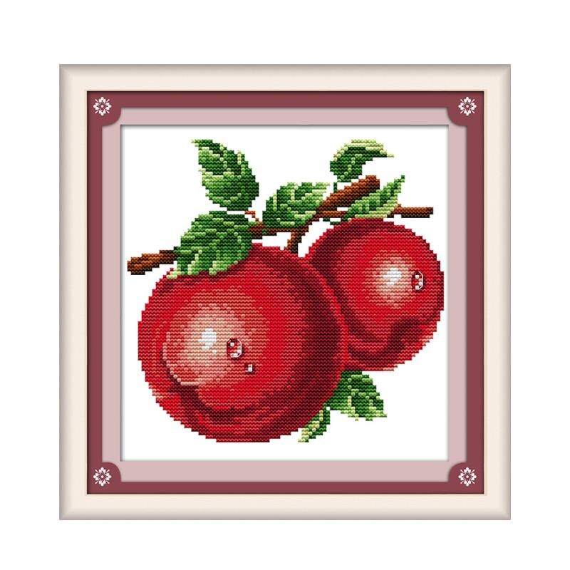 Water sinaasappels druif fruit kruissteek kit fruit nog count print DMC kleur 14ct 11ct borduurwerk DIY handgemaakte handwerken