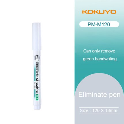 Japan Kokuyo Annotation Pen Set Invisible Pen Covered Student Memory Word Erasable Marking Highlighter PM-M120: Eliminate pen