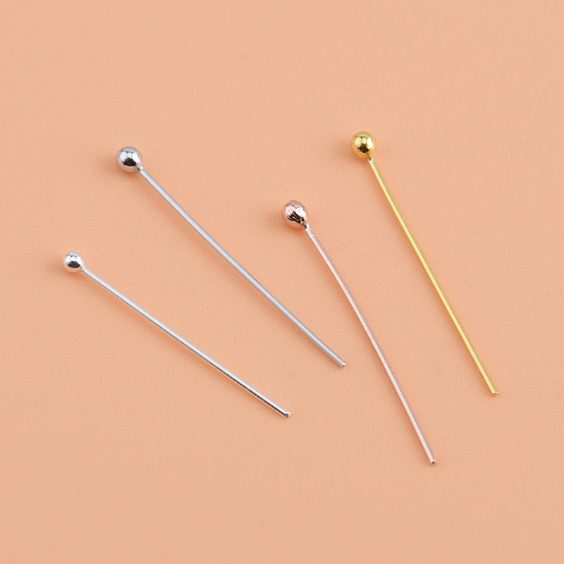 10 Pieces 925 Sterling Silver Ball Pointer Handmade DIY Making Materials Jewelry Accessories