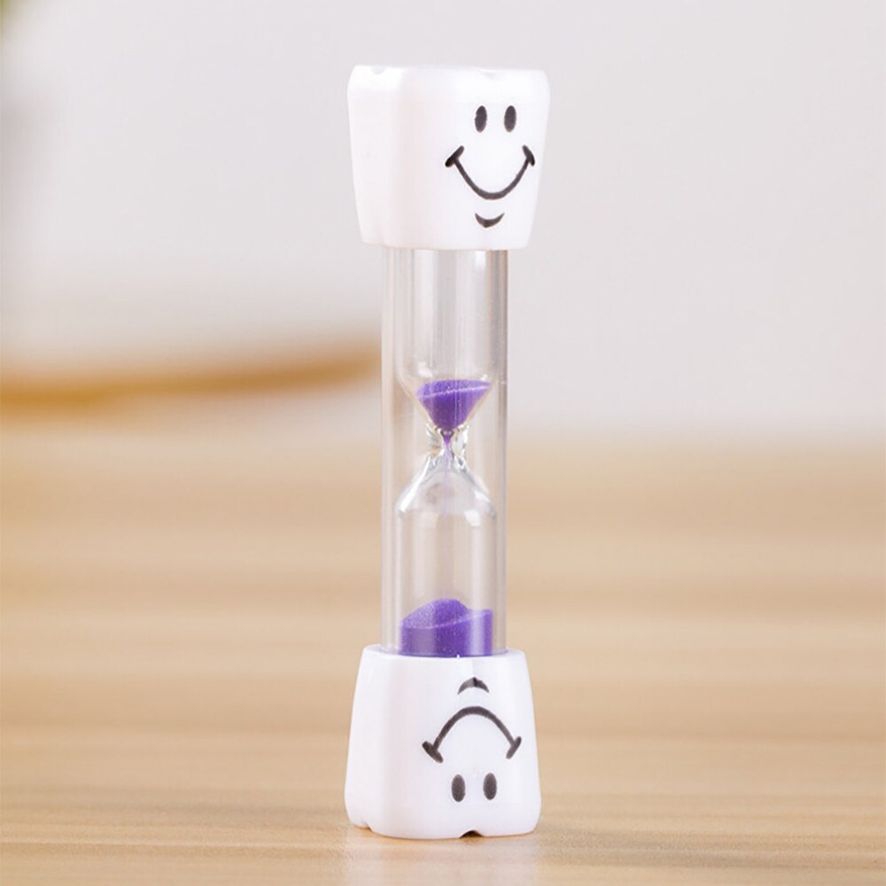 Reloj de arena con cepillo de dientes para niños, reloj temporizador con cara sonriente, reloj de arena, D1,