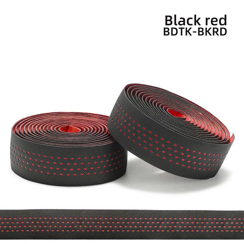 ROCKBROS Lenker Band Rennrad Griff PU Gurt Griff Gürtel Anti-Überspringen Dämpfung Radfahren Gurt Lenker Kork Radfahren Zubehör: BDTK-BKRD