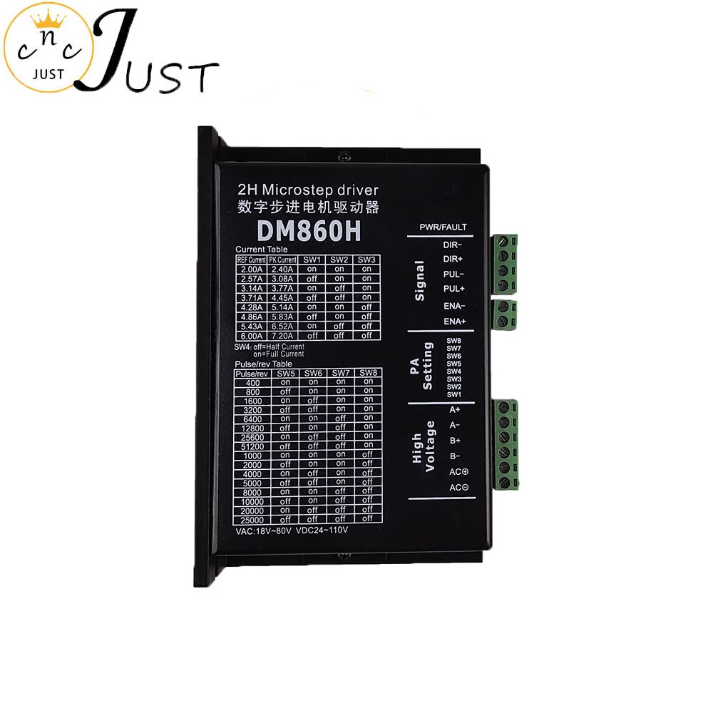 CNC two-phase stepper motor driver dm860h nema86 motor driver AC and DC dual purpose engraving machine