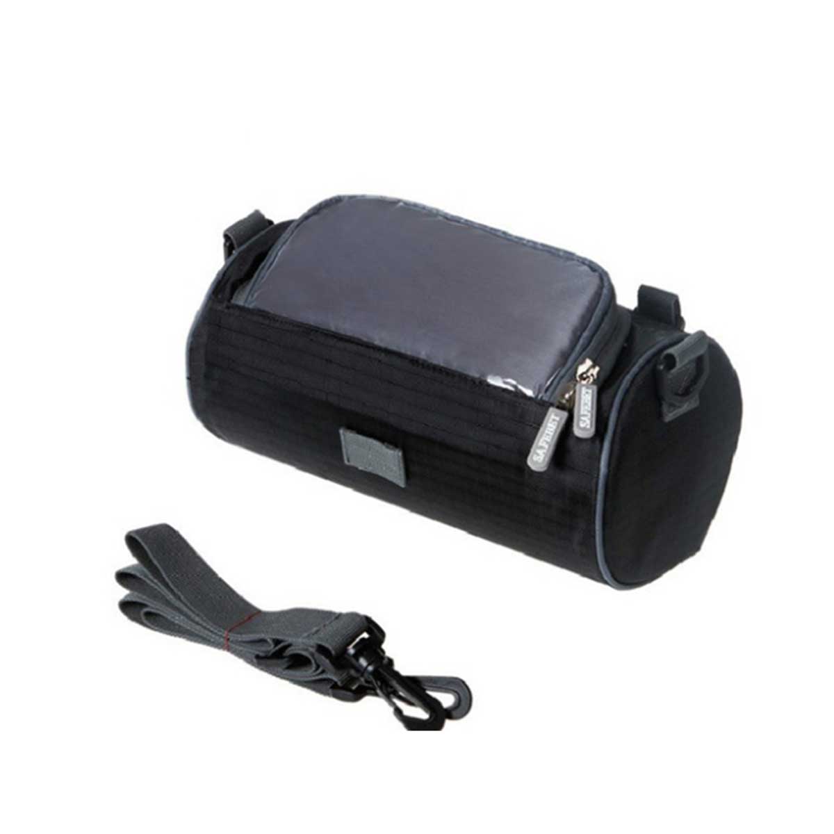 Torba na wioślarz o dużej pojemności wodoodporna tkanina Oksford torba robić przechowywania na zewnątrz dla rowerów sportowy jeździeckie podróż: czarny