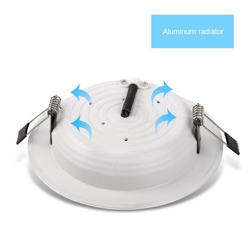 Led-alasvalo 3w 5w 7w 9w 12w 15w 220v 230v 240v pyöreä upotettu lamppu led-lamppu makuuhuone keittiö sisä led-valaistus