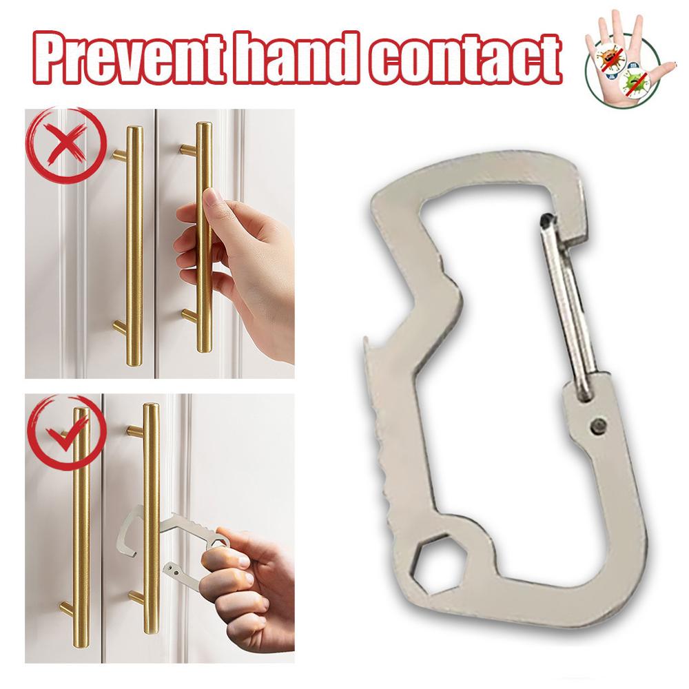Hygienic Door Handle, Antibacterials Edc Door Opener, Portable Press Elevator Tool Door Handle Key Easy To Carry #4