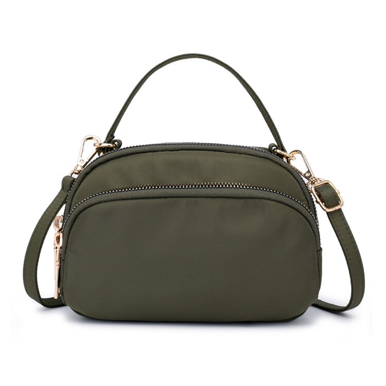 Toevallige Waterdichte Nylon Crossbody Tassen Voor Vrouwen Handtassen 2022 Tote Schoudertassen Kleine Messenger Bag Bolso Mujer: Army Green