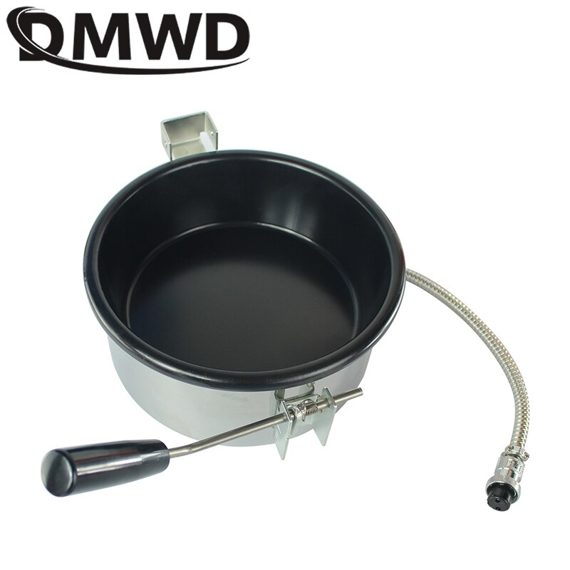 DMWD Commerciale 8 oz Olio Popcorn Maker Pot Riscaldamento Ad Aria Calda A Mano-manovella 8 once Popcorn Macchina Elettrica Accessori parti di 25 millimetri