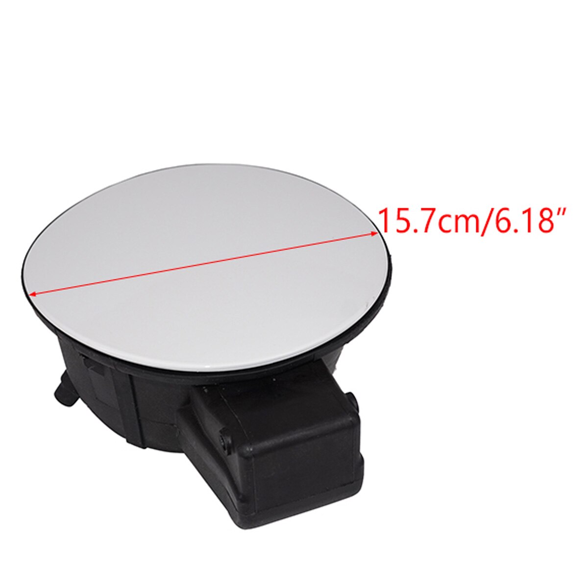 Silver Fuel Tank Cover Gas Cover Flap Door Fuel Filler Flap Gas Lid Tank Cover Cap Switch For VW For Polo