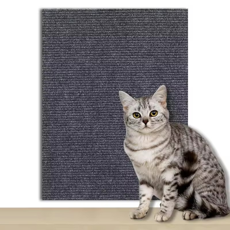 7 färger klösträd för katt soffa skydd katter klösplatta skydd trimmbar självhäftande matta gör-det-själv klösmatta för katt: M / Röd
