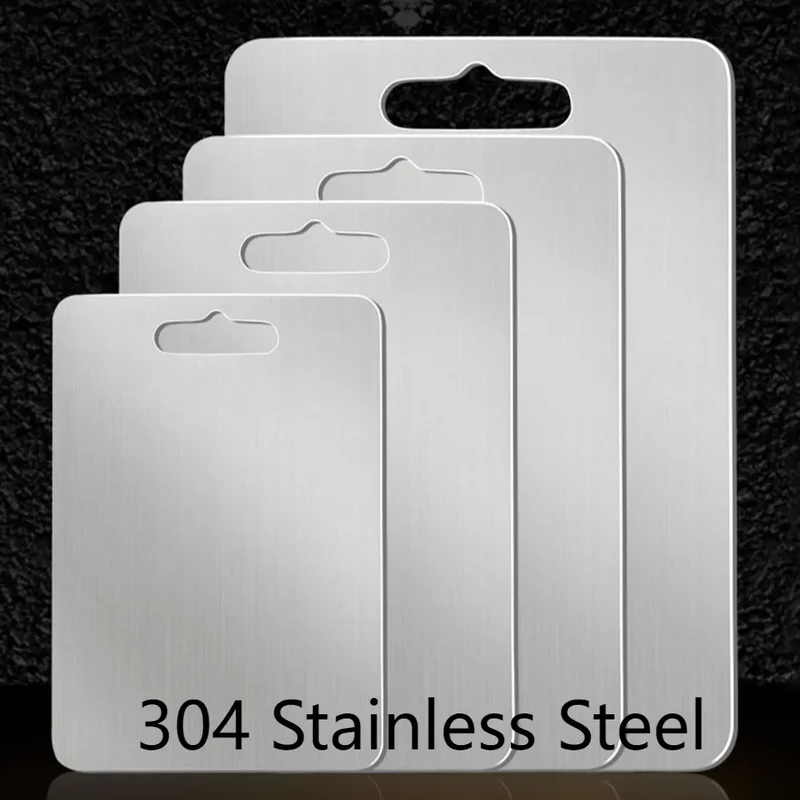 Tablas de cortar de cocina, tabla de cortar de acero inoxidable, Panel, mesa picadora, corte de alimentos, amasado, tabla de masa, accesorios de cocina