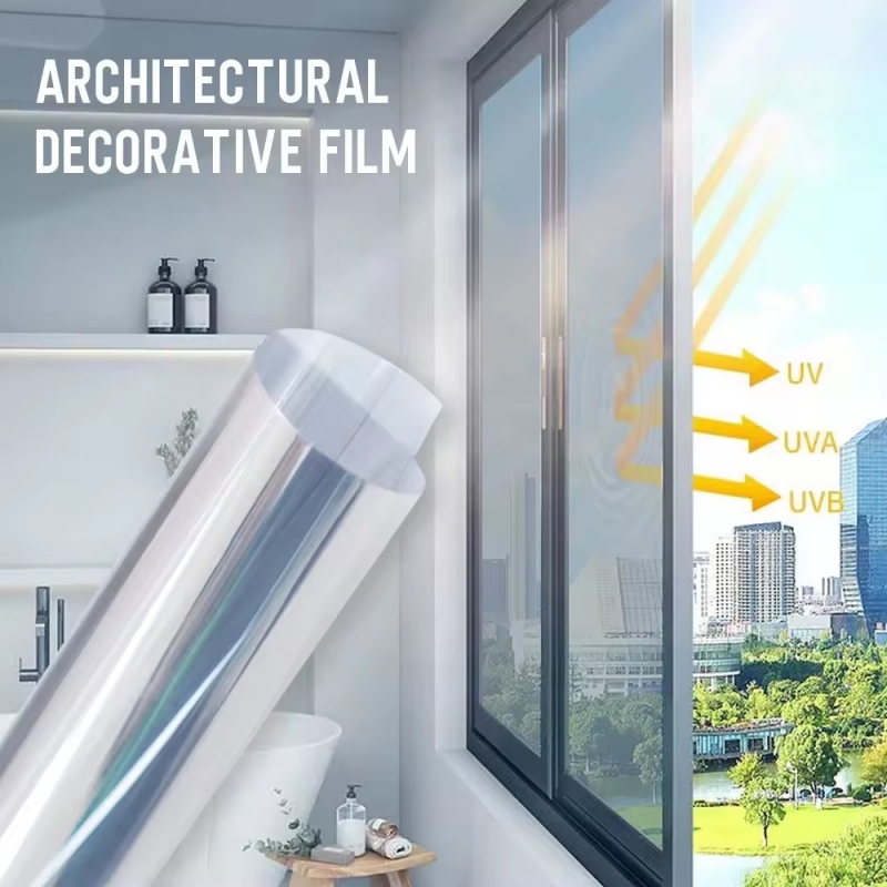 Window Film Mirror Effect One Way Vision Privacy Protection Anti-UV Rejection Building Sticker Solar Protection Window Tint