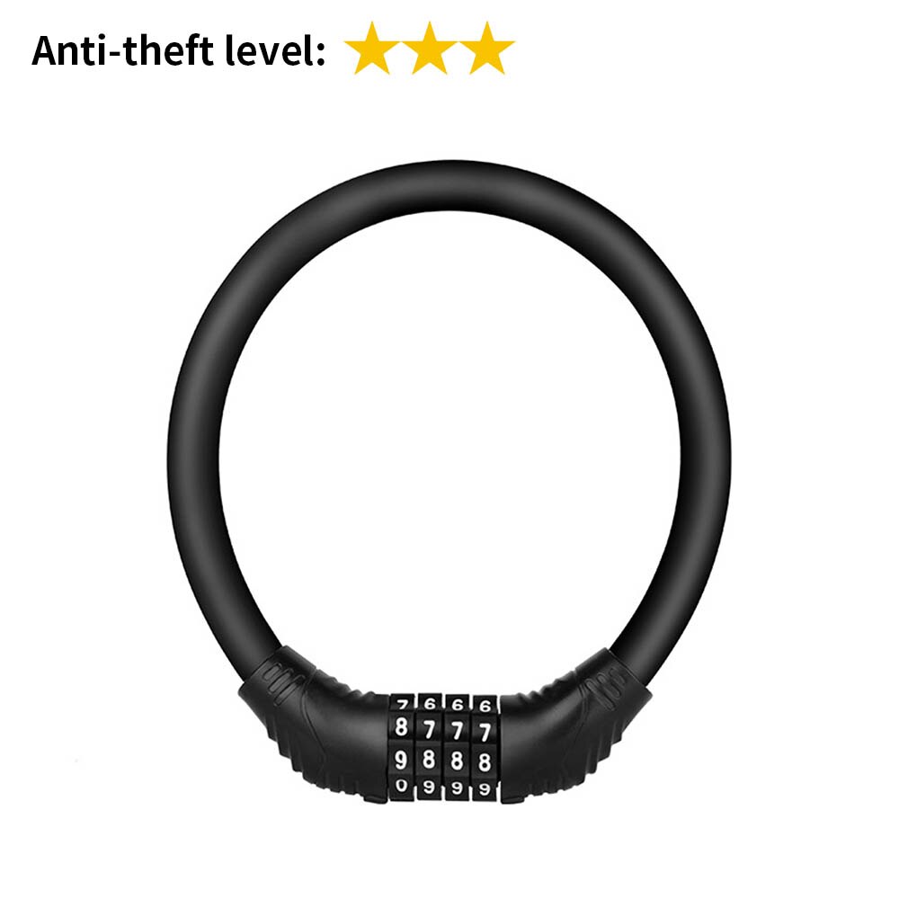 Candado en U de Fuerte seguridad con Cable de acero para bicicleta, combinación antirrobo, accesorios para bicicleta de montaña, carretera, motocicleta, cadena: STYLE 7