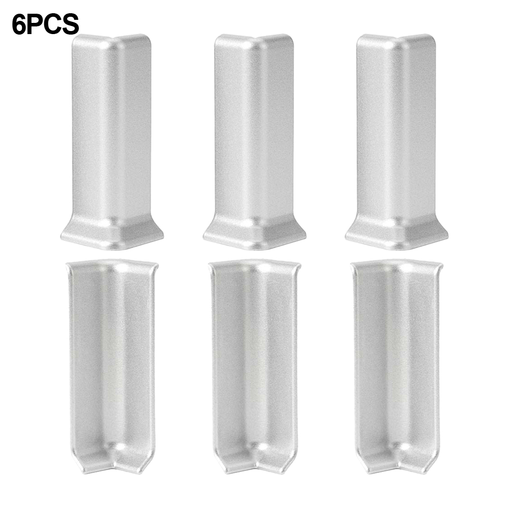 Plint hoekblokken voor 10 cm hoogte plint muurbasis hoekbekleding afdichtingsstrips accessoires: Dark Gray