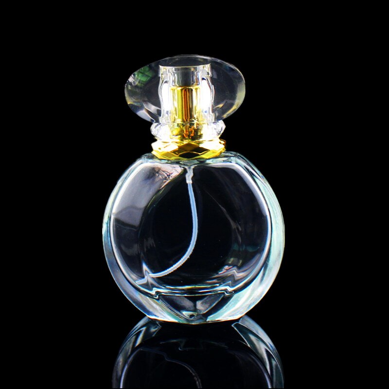 3pcs/otl Top 50ml Transparent Glass Perfume Bottle Portable Empty Spray Fragrance Bottle Atomizer Refillable: 50ml shape 3