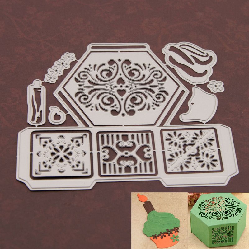 VUAWRTG Lovely Box Metal Cutting Dies Stencils for Scrapbooking Stamp/photo album Decorative Embossing Paper Cards