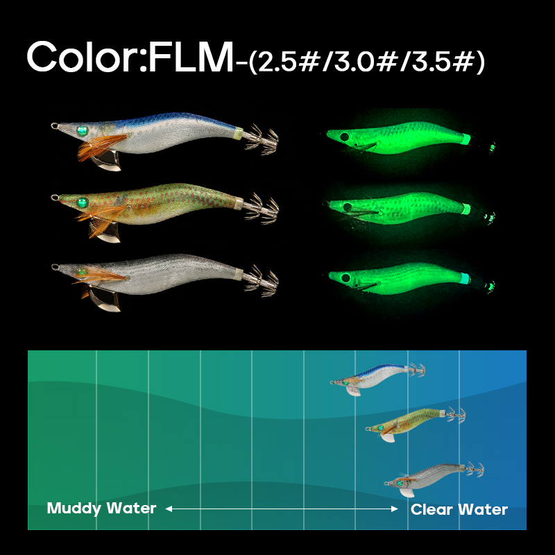 LETOYO 3.5# 3.0# 2.5# Cebo de calamar que se hunde Cebo de calamar luminoso Cebo de pesca artificial EGING Para Señuelo de pulpo Webfoot Pesca de Sepia Oficinalis EGI Señuelo de pesca en el mar