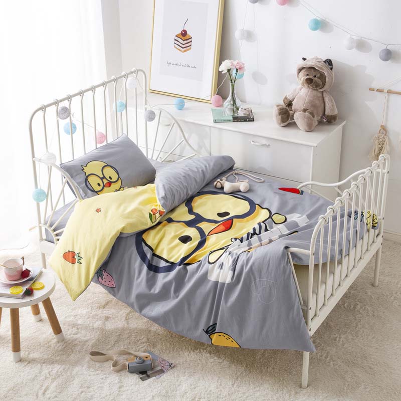 Dagis sängkläder set täcke lakan örngott baby spjälsäng sängkläder set 3 st / set bomull sängkläder utan fyllning