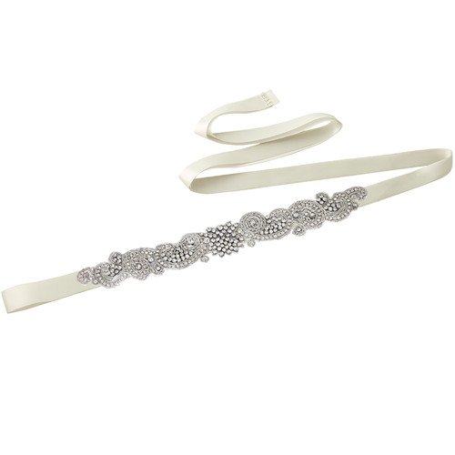 Topqueen S366 Koninklijke Medaille Ambachtelijke Bruid Riem India Kant Bridal Riemen Hand Made Wedding Sjerpriem Kralen Riem Voor Bruiloft jurk: Gray