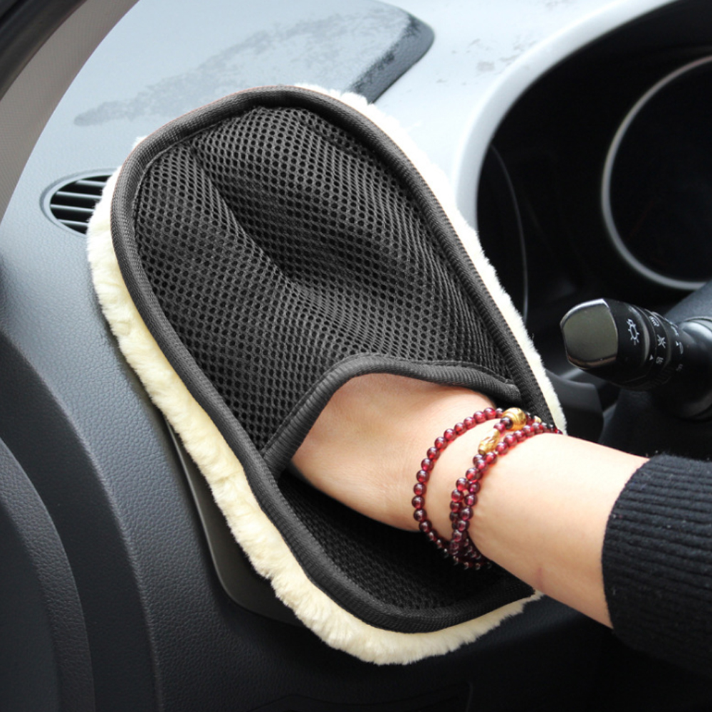 Auto Reinigung Pinsel Reiniger Wolle Weichen Auto Waschen Handschuhe Reinigung Pinsel Motorrad Unterlegscheibe Pflege Automobil Auto Styling 17*23cm