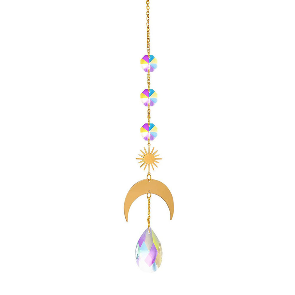 1 Stück AB Suncatcher zum Aufhängen, Sonnenfänger mit Kettenanhänger, Ornament, Kristallkugeln für Fenster, Haus, Garten, Weihnachtsfeier, Dekoration: dunkel Grau