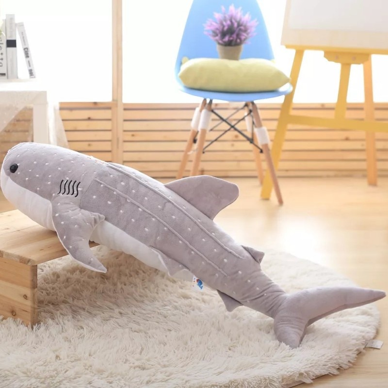 50-150cm Style Blue Shark Plush Toys Big Fish Cloth doll Whale stuffed plush sea animalsChildren Birthday
