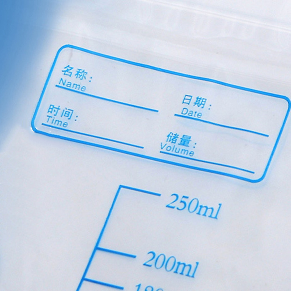 30 st/påse förvaringspåsar för flytande babymat förvaringspåse för bröstmjölk 250ml fryspåsar för engångsbruk av bröstmjölk