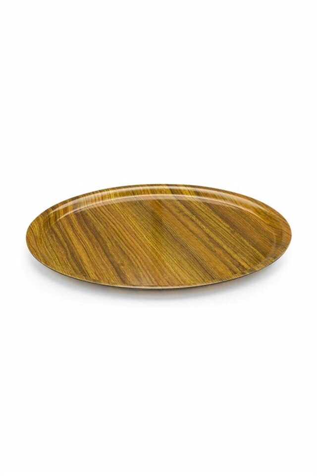 Oak Matt Surface Round Tray 33 cm 419062690