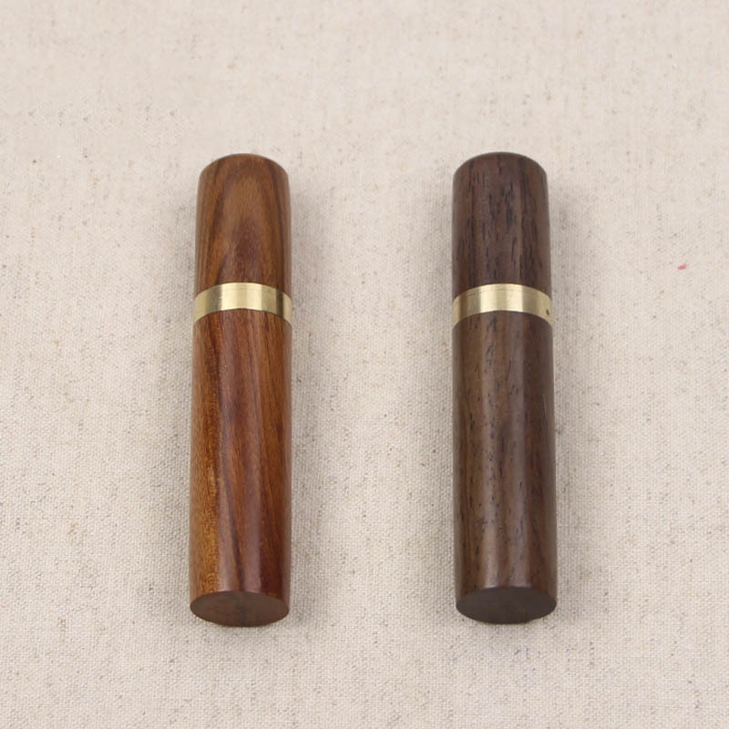 1 stk 83*18mm synåler boks broderi reparasjonshus kasse tre nåleboks lær strikkehåndverk gjør-det-selv sytilbehør