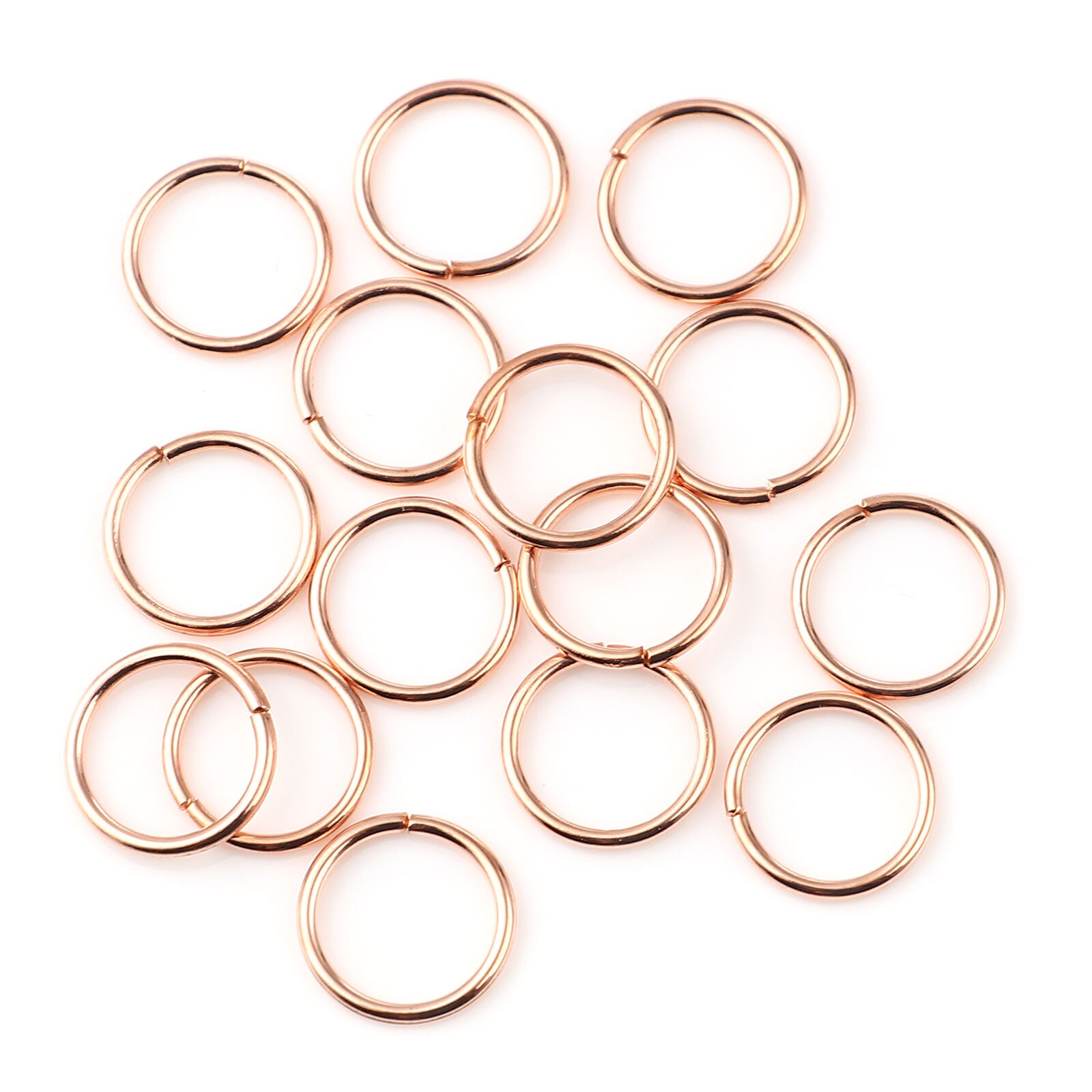 Anillos de salto abiertos de aleación de hierro multicolor de varios tamaños, anillos circulares para hacer joyas DIY, 3-12mm, , 200 unids/set