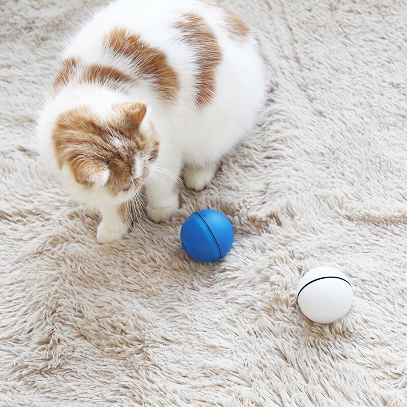 Bola mágica con luz LED para perro y gato, juguete interactivo automático divertido para hacer ejercicio