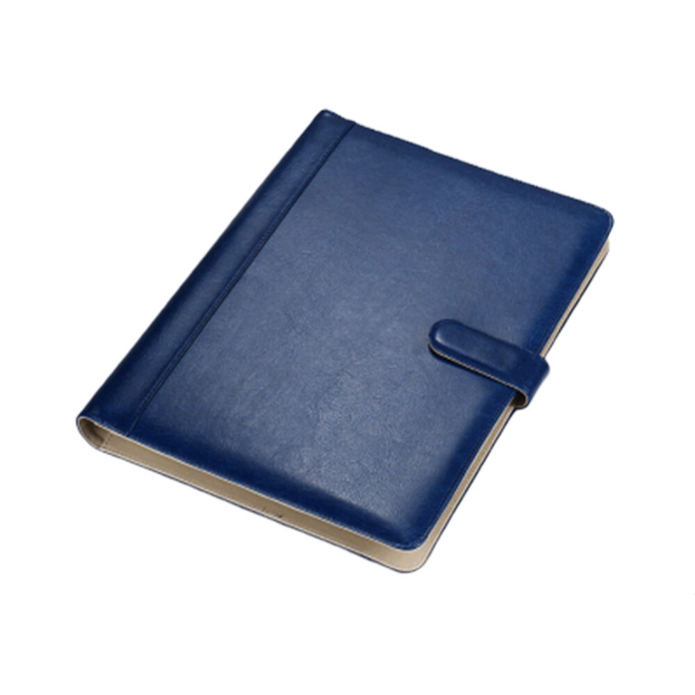 Kawaii Faux Skórzany A4 A5 zeszyt z kalkulatorem zamek błyskawiczny notatnik teczka teczka wykonawczy teczka podróżna zeszyt: A4 niebieski