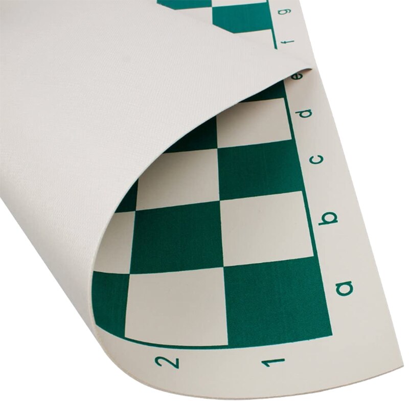 Tournament Travel Chess Set Roll Up, Weighted Vinyl Chess Board Game