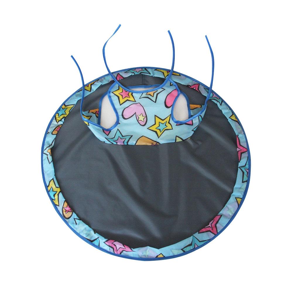 Alfombra de mesa para comer de bebé, cojín de silla de alimentación, almohadilla plegable redonda impermeable para bebés, almohadilla de mesa antisuciedad: 2