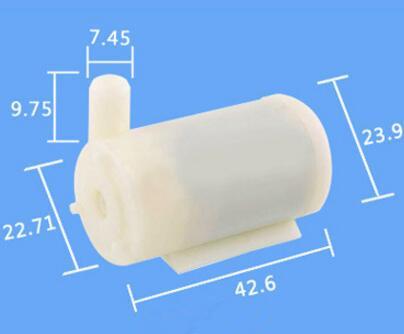 Akvarium mikro vann luftpumper nedsenkbar motor mini super lydløs fisketank fontene tilbehør  dc3 -5v 100l / timer nedsenkbar pumpe: Stil 1