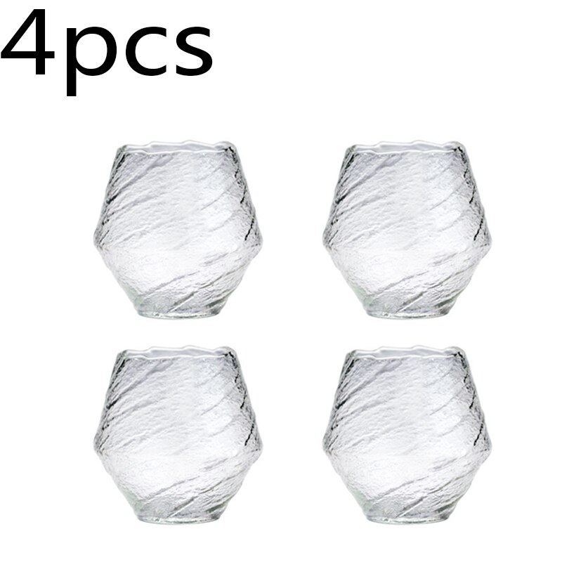 wine glass whiskey glass spirit glass water glass niche wine glass bar wine glass hospitality home water glass: 4pcs