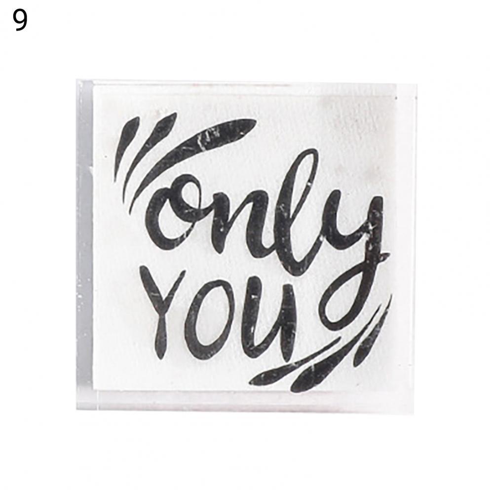 Transparent Warm Phrases Clear Stamp Rectangular Stamp Multifunctional for Home:  9