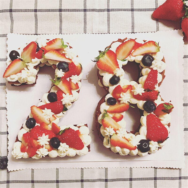 Aomily-Molde de tarta de cumpleaños con forma de número de 0 a 8, molde de tarta de 6/8/10 pulgadas de grado alimenticio para mascotas, varios moldes para hornear tartas