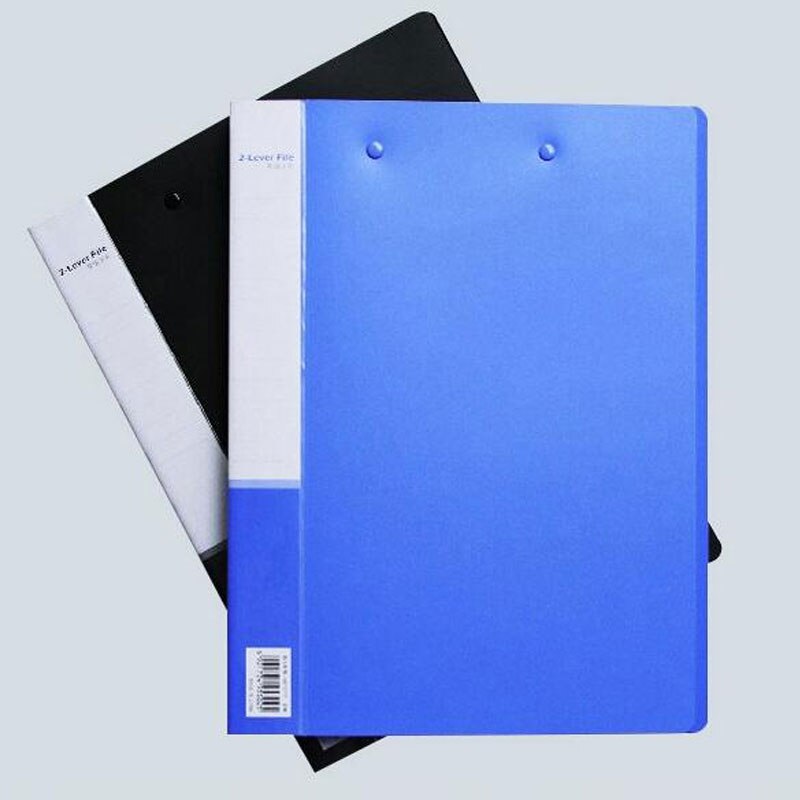 3PCS DELI A4 PP Clip File Folder Color Office Metting Document File Folders School Office Supplies