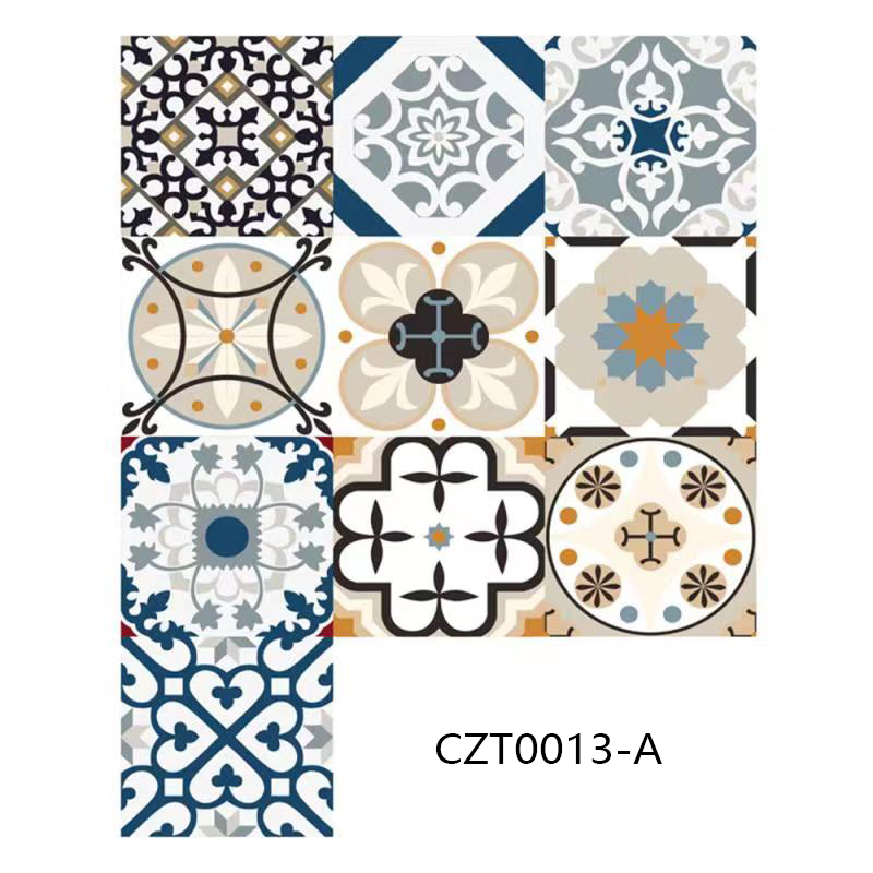 Mandala Crystal Wall Stickers Waterproof And Oil-Proof Kitchen Bathroom Home Decoration Self-Adhesive Ceramic Tile Wall Decora: pattern 17