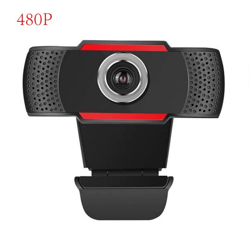 USB Computer Webcam Full HD 1080P Webcam Camera Digital Web Cam With Micphone For Laptop Desktop PC Tablet Rotatable Camera: 480P