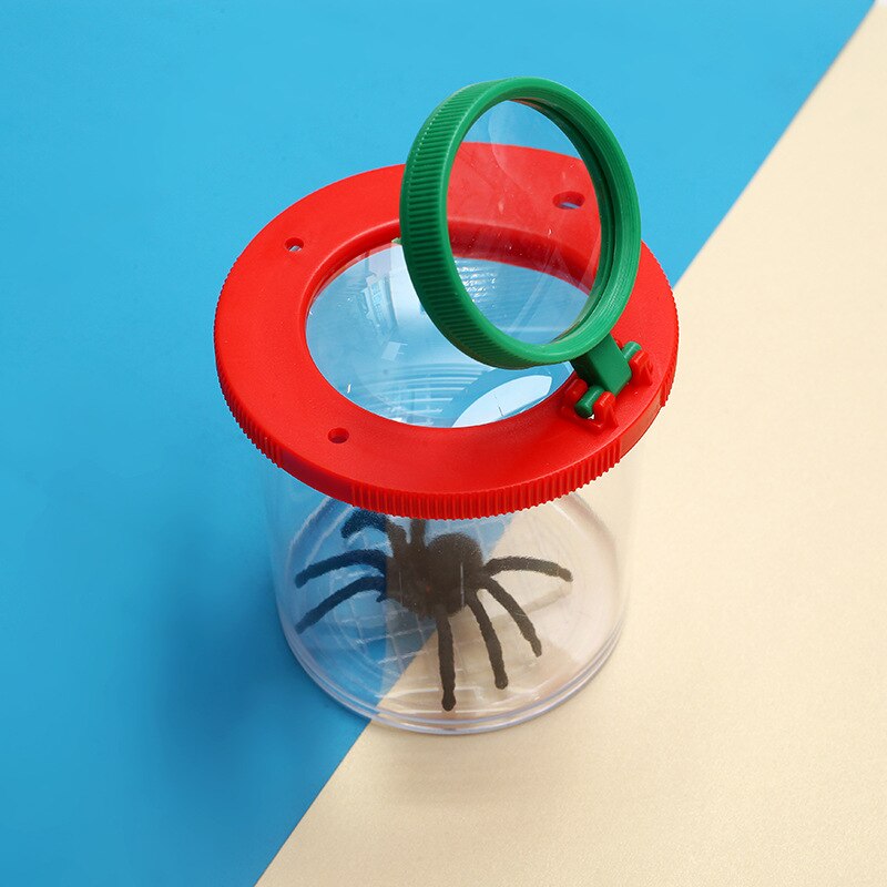 Lupa De Vaso Con Luz Para Niños – Caja De Observación De Insectos Con 8 Aumentos Y 3 Modos De Luz – Incluye Pinzas Y Correa – LUFEIS Naturaleza