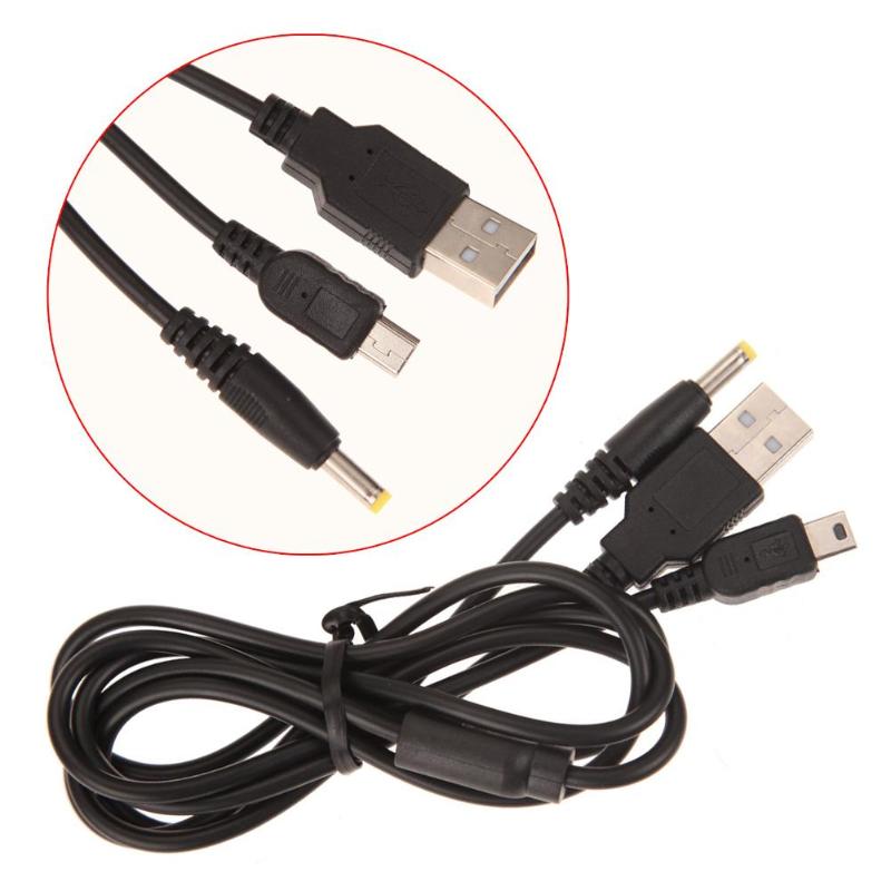1.2m 2 in 1 USB Data Data Transfer Sync Charge Kabel Draad Koord voor Sony PSP 2000 3000 Smart apparaten
