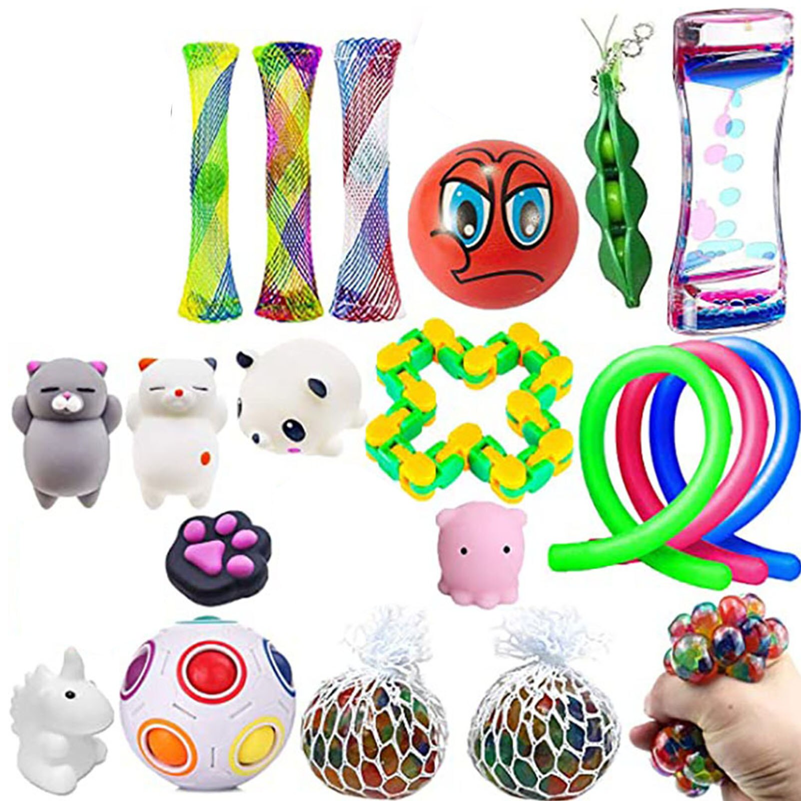 22 pacote de brinquedo sensorial fidget conjunto de alívio do estresse brinquedos para crianças adultos brinquedo sensorial fidget conjunto de brinquedo sensorial aliviar o estresse: 05